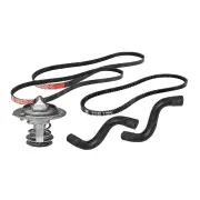 Gates Thermostat + Radiator Hose Drive Belt Kit for Hyundai Accent LC 1.5L 1.6L