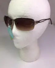 Best Value Sunglasses Women Brown Metal Accents 100% UVA/UVB Protection P1