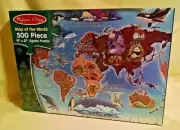 WORLD MAP PUZZLE NEW MELISSA & DOUG 500 PC 3171 SEALED 19 X 27 MAP OF THE WORLD.