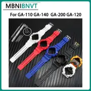 Integrated Watch Band/Case Silicone Strap For Casio GA-110 GA-140 GA-200 GA-120
