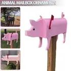 Unique Pig Labrador Mailbox Outdoor Decor Letter Post Box Mail Magazine Metal