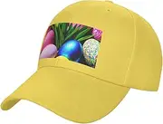 [FSCEV] Colorful Easter Eggs Solid Color Curved Brimmed Duckbill Cap Men's and Women's Outdoor Sports Baseball Hat