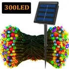LED Solar String Lights 300LED 8 Modes Solar Powered Xmas Outdoor Lights Waterpr