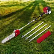 Giantz 65CC Pole Chainsaw 12in Chain Saw Petrol Long Reach