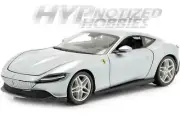 BBURAGO 1:24 FERRARI ROMA DIE-CAST METALLIC GREY 18-26029