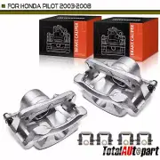 2x Brake Caliper w/ Bracket Front Left & Right for Honda Pilot 2003-2008 V6 3.5L (for: Honda)