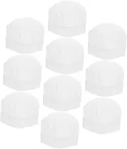 [DONFAMDS] Set of 10 Children's Chef Hats Cooking Hat for Boys and Girls Baking Cap Pastry Nonwoven Fabric Fun Kitchen Cap for Parties White
