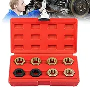 Thread Chaser Set | Thread Restorer Kit Metric Chaser Set,Hex Tap Die Repair Tool Rethreading Tapping Accessories for Bolts