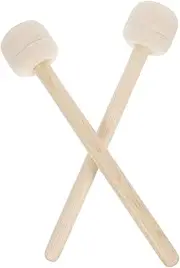 MUELODSIC 2Pcs Felt Drum Mallets with Handle Percussion Instrument for Xylophones Glockenspiel and More Durable Comfortable Grip for Drum Enthusiasts