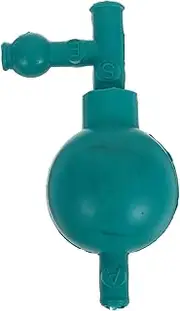 Mobestech Pipette Suction Filler Bulb Red 3-ear Design for Accurate Liquid Measurement