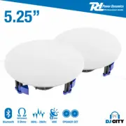 Power Dynamics NCBT5 Low Profile Ceiling Speaker Set BT 5.25" Inch White