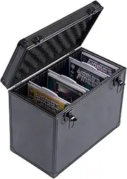 D DACCKIT Comic Book Case - Comic Book Storage Box with Dividers, Fits 100+ Regular Comics Bagged and Boarded