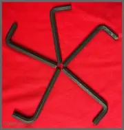 5/16" Short Arm Hex Key LOT OF 5 Eklind Chesco Allen 15120