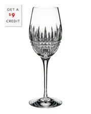Waterford Lismore Essence Diamond Wine Glass with $9 Credit