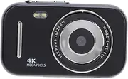VELATEMOR Kids Digital Camera, 16x Zoom 4K Rechargeable Long Battery Life Living Children Video Recorder for Boy Girls Students (Black)