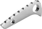 Qtcial Back Spacer for Spyderco Paramilitary 2, Anodized Titanium Alloy CNC Spine Backspacer for C81, Premium Custom-made Accessory, Stonewash