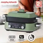 Morphy Richards Green Non-Stick Slow Cook Electric Cooker Pan 3L Capacity