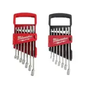 Milwaukee Combination Sae and Metric Wrench Mechanics Hand Tool Set 14 Pieces