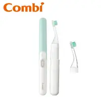 在飛比找ETMall東森購物網優惠-日本Combi teteo幼童電動牙刷(薄荷綠/香檳粉)+替