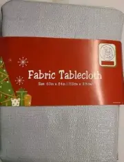 Fabric Tablecloth Rectangle 60x84, Silver Shimmer