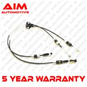 AIM Gear Gearbox Selector Control Linkage Cables Set For Ford Focus 98-04 + Turb
