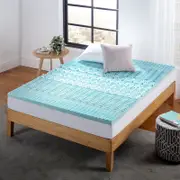 Zinus Double 5 Zone Cooling Gel Memory Foam Mattress Topper