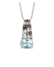 Le Vian Sea Blue Aquamarine 14K 0.79 ct. tw. Diamond & Aquamarine Pendant