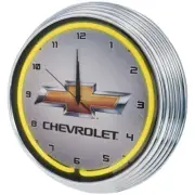 Neonetics 15" Chevrolet Bowtie Wall Mount Light Up Neon Clock Sign