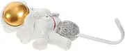 HOUDERCO Astronaut Shaped Self Adhesive Hook for Towels Keys and Coats with Fun Design for Easy Organization Bathroom and Entryway