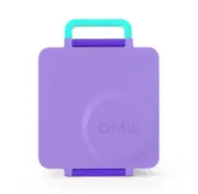 OmieBox Hot & Cold Bento Lunch Box Kids Food Storage Container - Purple Plum