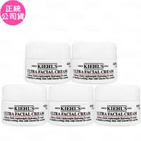 在飛比找ETMall東森購物網優惠-Kiehls 契爾氏 冰河醣蛋白保濕霜(7ml)*5(公司貨