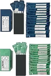 BOLD Mint GO Travel Size Mouthwash Packets - Individual Mini for Fresh Breath - Smart Packet Design to Reduce Bottle Waste - Portable Bulk