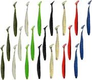BELLIFFY 21pcs Lure Soft Bait Artificial Baits Fishing Lure Bait Fishing Artificial Baits Fishing Tackle Kit Sea Fishing Fish Bait Fishing Baits Soft Plastic Baits Plastic