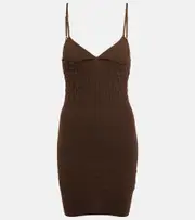 [Jacquemus] Jacquemus La Robe Maille Tacido minidress UK 16 brown
