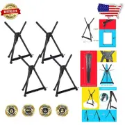 Durable 4pcs Tabletop Easels – Metal Tripod Stands for Art, Photos, and Signs
