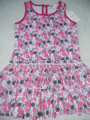 Girls size 1 Pumpkin Patch Frill Knit Drop Waist dress BNWT 12-18 mths