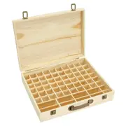 Aromatherapy Essential Oil Box Wooden 70 Slots - Oil Diffusers Australia