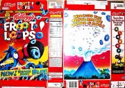 1996 Froot Loops Cereal Box unused factory Flat s282