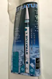Flying Model Rocket Kit - Rare OOP Quasar One 'Stratus-1' - Cluster