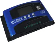 30/40/50/100A Solar Panel Charge Controller 12V 24V Regulator Auto Dual USB Mppt