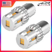 2x AUXITO 1157 BAY15D LED Yellow Amber Turn Signal Side Marker Light Bulbs (for: Volvo)