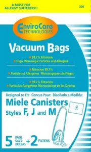 20 Miele FJM Allergen Canister 7291640 Vacuum Bags