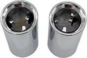 Car Exhaust Tip Compatible For BMW X3 G01 X4 G02 G21Exhaust Tips Muffler Stainless Steel Exhaust tip 2019 2020 2021 2022 Nozzle(Silver)
