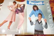 Vintage Retro Forsell Machine Knitting Pattern Magazine Book 1 from 1980s LOOK