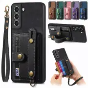 Card Slot Wristband Phone Case For Vivo Y11 Y17 Y15 Y12 Y3 Y15s Y10 Y20 Y30 Y21S