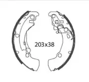 Brake Shoes Rear RMS Piaggio Porter III 1300 2009 2010