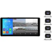 10.36in Touch Screen Monitor Car DVR Bluetooth w/Front Side Rear View Cameras (for: Fiat)