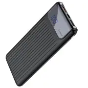 10000mAh LCD Quick Charge 3.0 Dual USB Power Bank for iPhone X 8 7 6 for Samsung S9 S8 Xiaomi BLACK COLOR