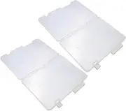 KAILIKETIY 2pcs Box Clear Plastic File Organizer Box with Lid Storage Bins for Documents and Office Supplies Shape Retention Easy to Clean and Maintain
