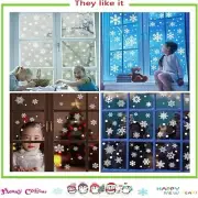 Snowflakes for window for christmas decorations indoors, 321pcs winter snowflake